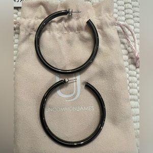 Uncommon James Gunmetal Hoops